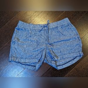 Old Navy Women's high rise blue linen shorts, size L